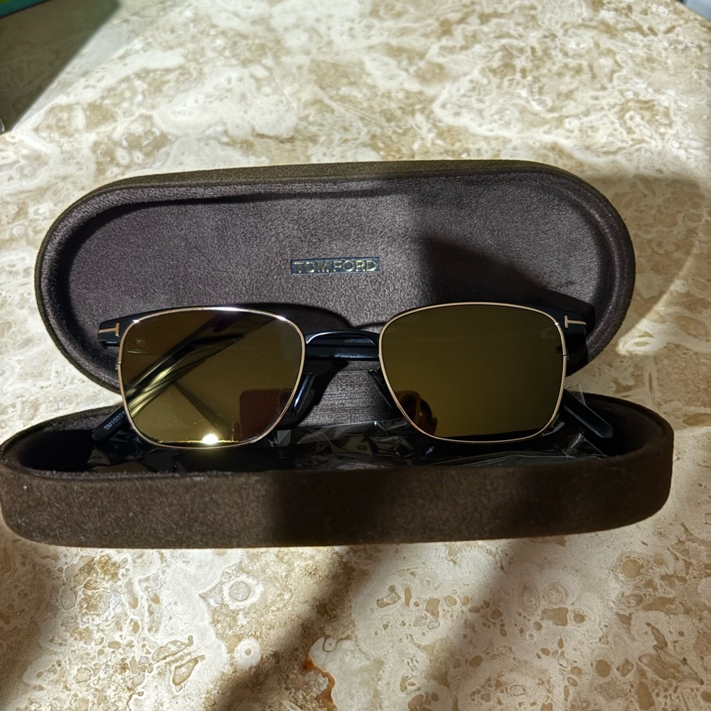Tom Ford Black and Gold Sunglasses